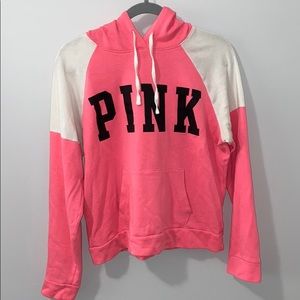 Pink hot pink hoodie
